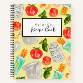 Libro de la receta del ilustracion de color amaril