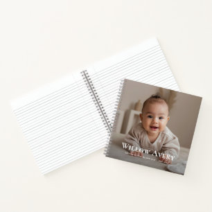 Libro de memoria de hitos de primer año de la foto