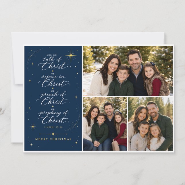 Libro de Mormon Escritura de Navidad de los SUD (Anverso)