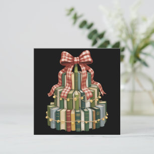 Libro de Navidad Árbol Libro Maestro Lectura Bibli