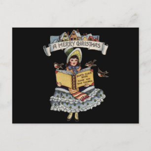 Libro de Niña Antigüita y Papá Noel de Navidad