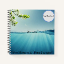 Libro de notas "Blue Horizons & Fluid Thoughts"