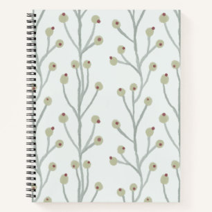 Libro de notas de berry pastel, diseño de patrones