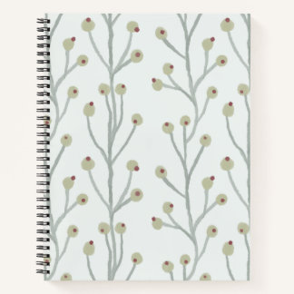 Libro de notas de berry pastel, diseño de patrones