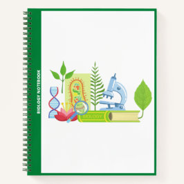 LIBRO DE NOTAS DE ICONOS DE BIOLOGÍA (BLANCO)
