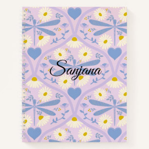 Libro de notas en espiral de Daisy y Dragon