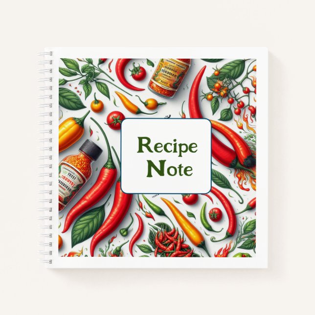 Libro de notas espirales de recetas (Anverso)