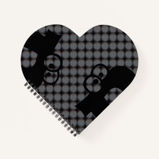 LIBRO DE NOTAS MODERNO Y PROFUNDO GRIS NEGRO