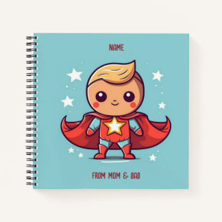 LIBRO DE NOTAS PERZONALIZADO SUPER HERO