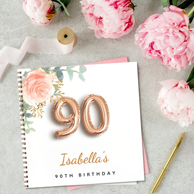 libro de oro de rosa de cumpleaños de 90 eucalipto (Subido por el creador)