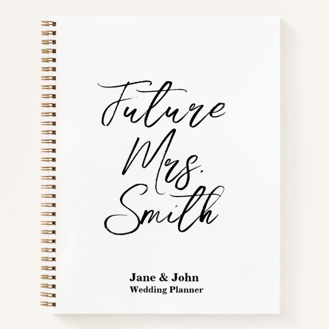 Libro de planeamiento de boda personalizado (Anverso)
