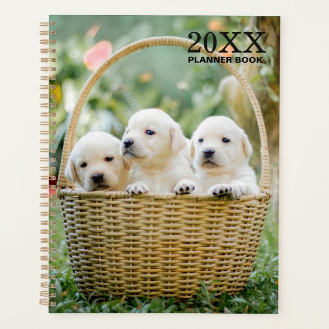 Libro de Planificador Mensual sin Fecha de Cachorr (Anverso)