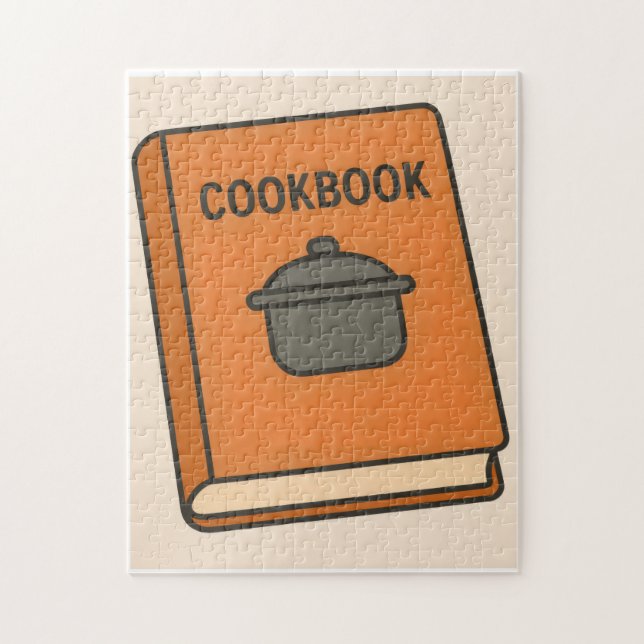 Libro de Recetas Antiguas | Rompecabezas de Cocina (Vertical)