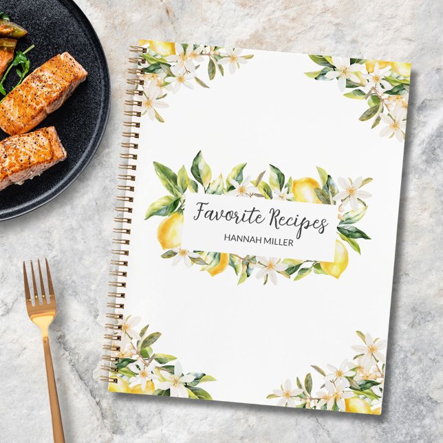 Libro de Recetas Botánicas Florales Limones y Flor (In situ)