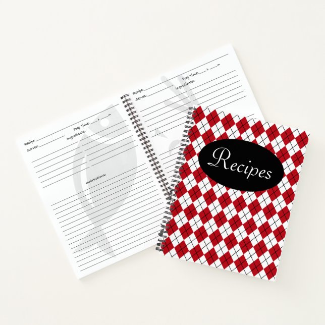 Libro de Recetas Clásicas Rojas (Interior)