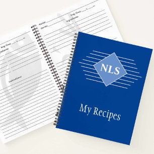 Libro de Recetas con Iniciales del Propietario