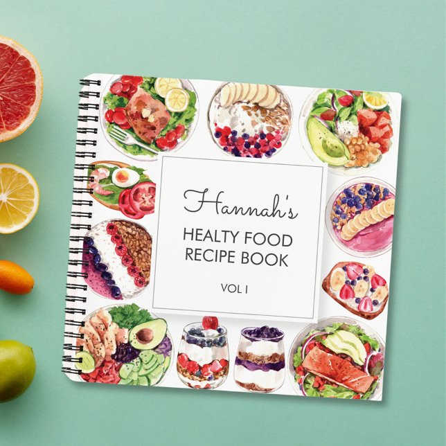 Libro de Recetas de Acuarela de Comida Saludable (In situ)