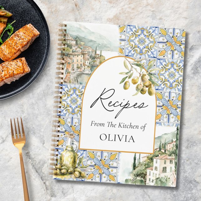 Libro de Recetas de Baldosa Mediterránea de Aceitu (In situ)