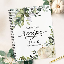 Libro de Recetas de Boda de Otoño con Calabaza Bla