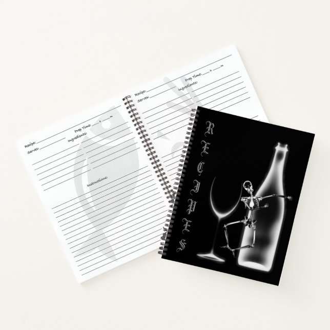 Libro de recetas de botellas de vino de rayos X -  (Interior)