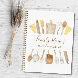Libro de Recetas de Cocina Familiar Utensilios de 