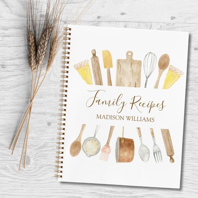 Libro de Recetas de Cocina Familiar Utensilios de  (In situ)