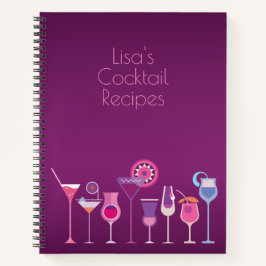 Libro de recetas de cócteles de personalizable
