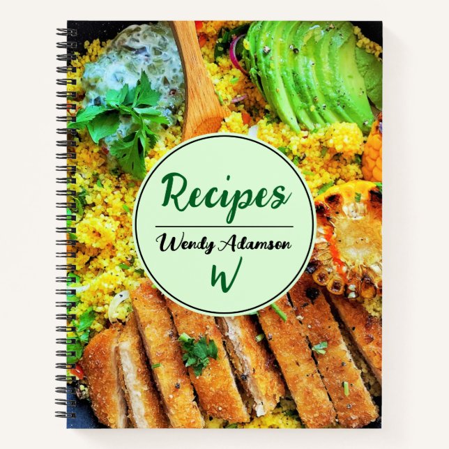 Libro de Recetas de Comida. para Cocineros Caseros (Anverso)