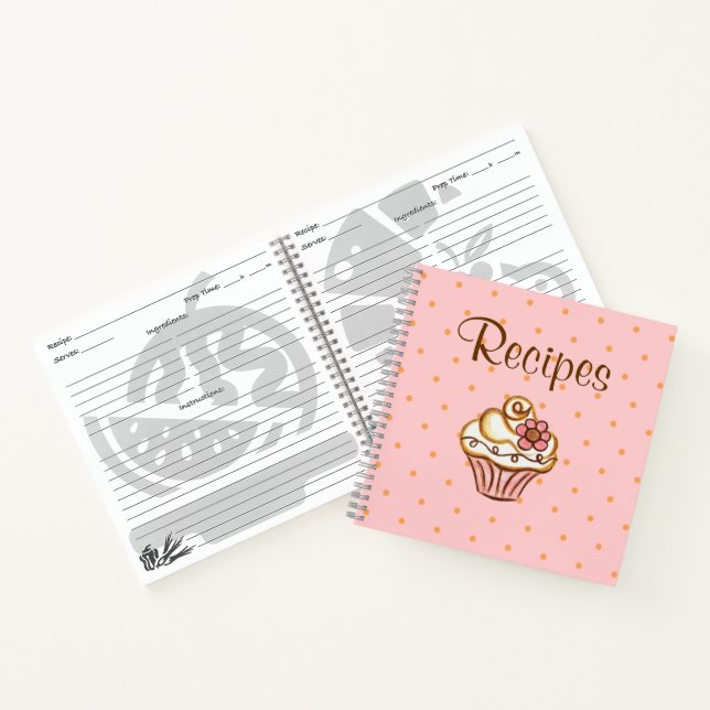 Libro de Recetas de Cupcake Regalo (Interior)