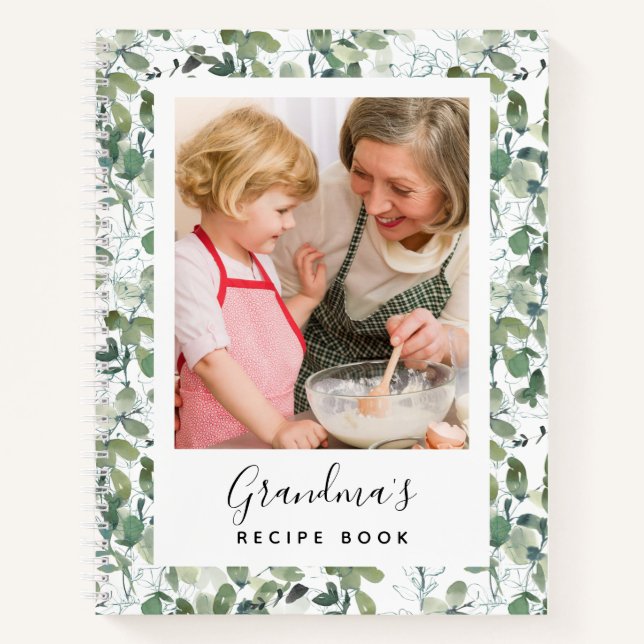 Libro de recetas de Eucalyptus Photo Grandma (Anverso)
