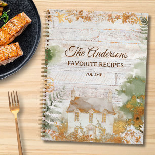 Libro de Recetas de Familia Rústico Caprichoso