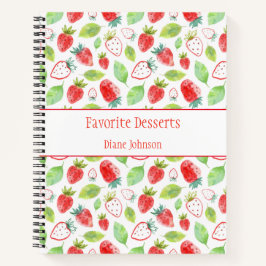 Libro de Recetas de Fresas Rojas Suculentas