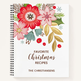 Libro de recetas de la familia de Navidades cutáne