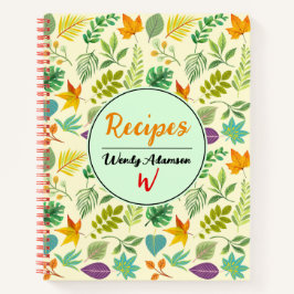 Libro de recetas de la familia personalizado. Otoñ