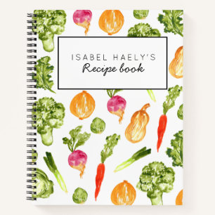 Libro de recetas de libro de cocina personalizado