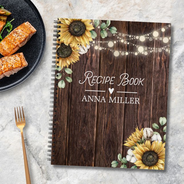 Libro de recetas de madera de eucalipto con giraso (Subido por el creador)