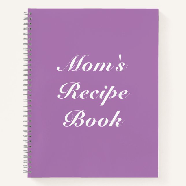 Libro de recetas de mamá, regalo de cumpleaños o d (Anverso)