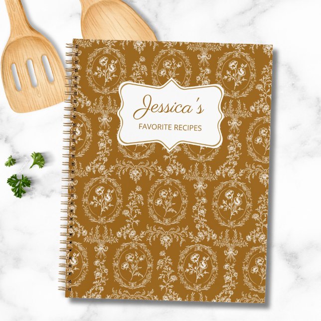 Libro de Recetas de Nombre Personalizado Floral Ro (Subido por el creador)