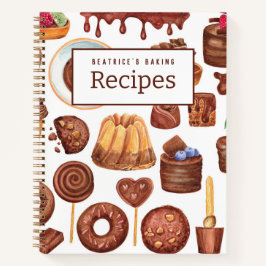 Libro de recetas de Personalizable de chocolate Co