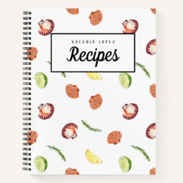 Libro de recetas de Personalizable de conchas fres