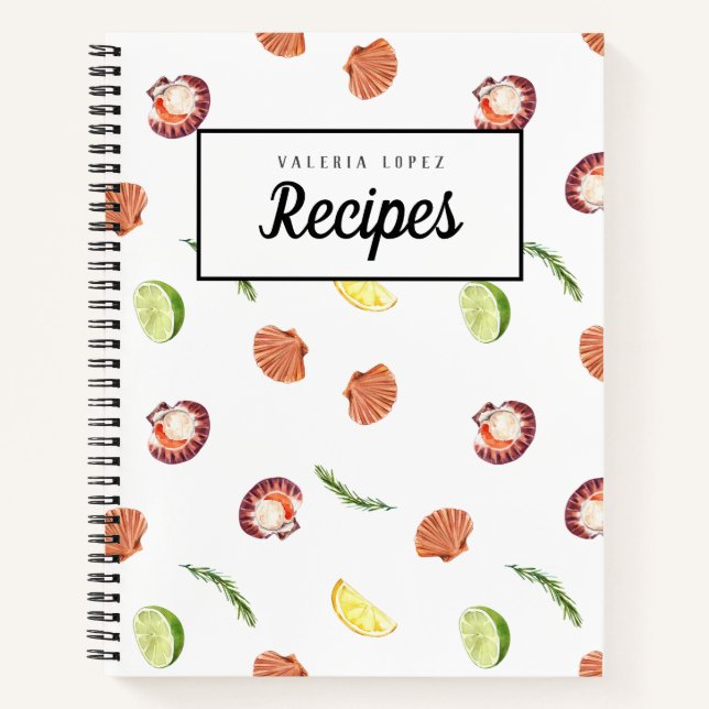 Libro de recetas de Personalizable de conchas fres (Anverso)