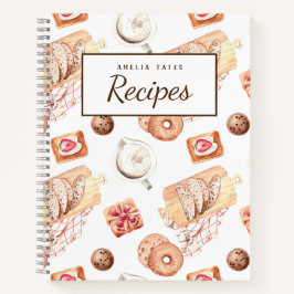 Libro de recetas de Personalizable de pastas dulce