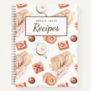 Libro de recetas de Personalizable de pastas dulce