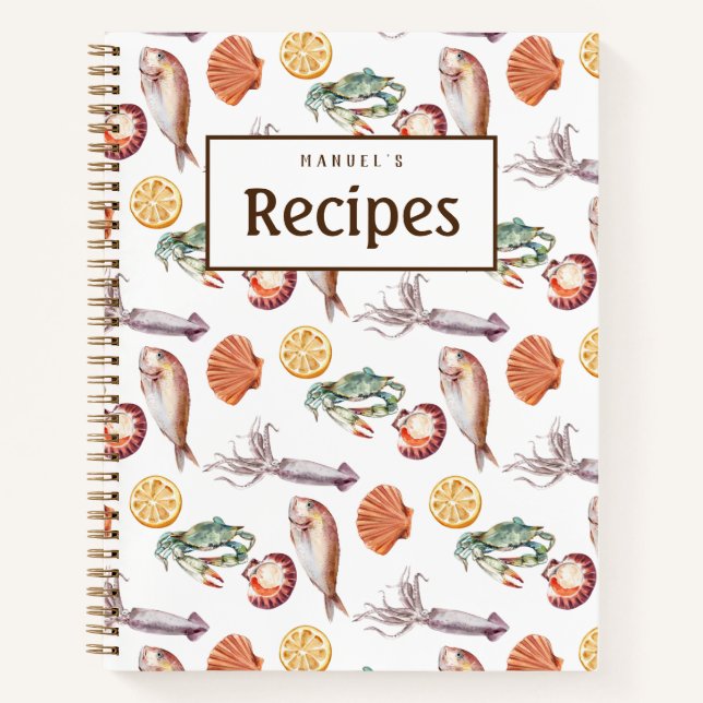 Libro de recetas de Personalizable de pescado fres (Anverso)