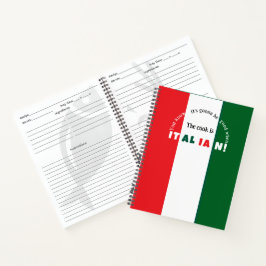 Libro de recetas de personalizable italiano