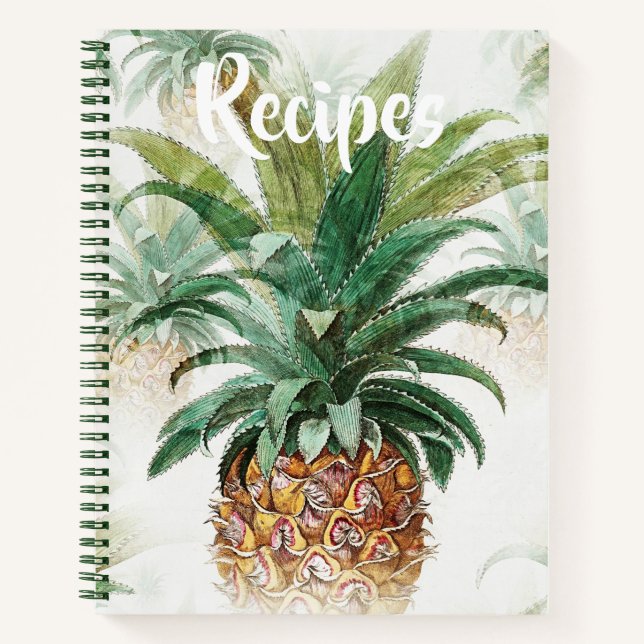 Libro de recetas de piña tropical (Anverso)