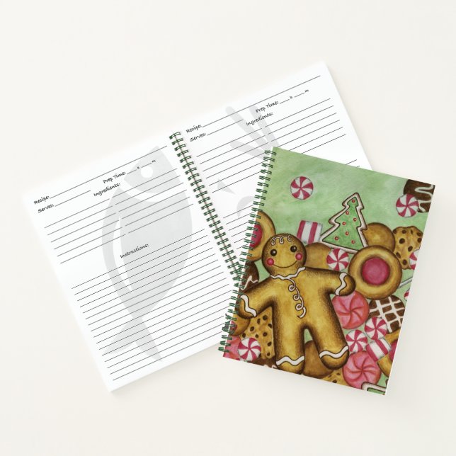 Libro de Recetas de Postres de Galletas de Jengibr (Interior)