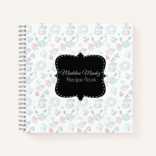 Libro de Recetas de Postres Doodles Baker Tea Time