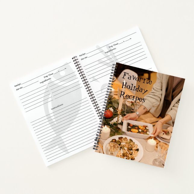 Libro de recetas de vacaciones personalizadas (Interior)