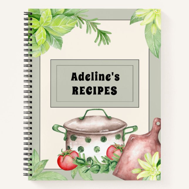 Libro de recetas ecológicas y creíbles (Anverso)